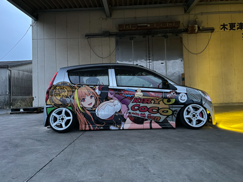 痛車 ホロライブ ダイハツミラ 桐生ココ