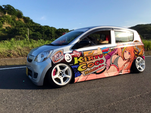 痛車 ホロライブ ダイハツミラ 桐生ココ