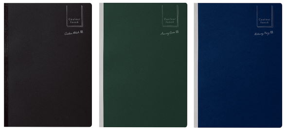 パイロットコーポレーション クルールフォンセ ノート 手帳 付箋 ブラック 濃い色.