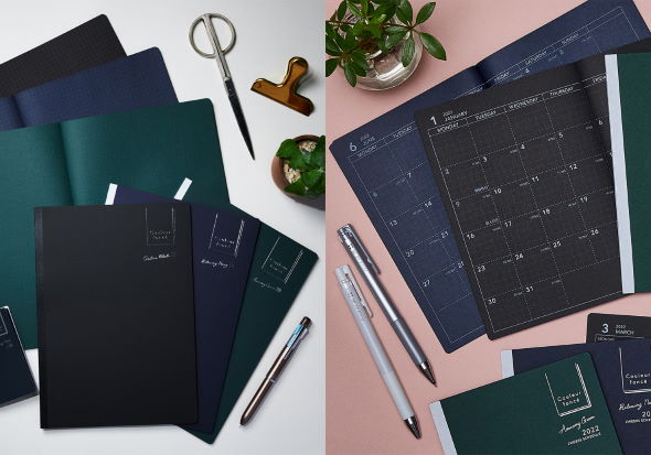 パイロットコーポレーション クルールフォンセ ノート 手帳 付箋 ブラック 濃い色.