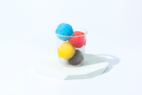 富山県美術館 CMYKアイス 4色アイス