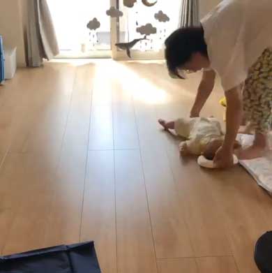 背ばい 日本代表 赤ちゃん 生後3カ月