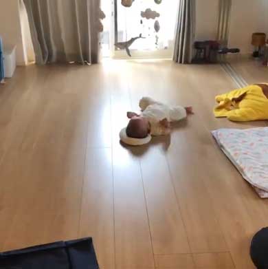 背ばい 日本代表 赤ちゃん 生後3カ月