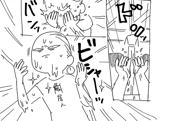 「手のひらに水を溜めてアゴに付けてパシャッ！」　顔の洗い方を教えるライフハック漫画が洗面所のびしゃびしゃを防げてよさそう