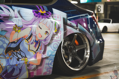 痛車 ホロライブ 湊あくあ 紫咲シオン アコード