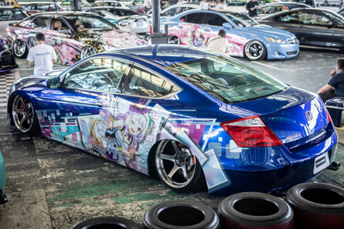 痛車 ホロライブ 湊あくあ 紫咲シオン アコード