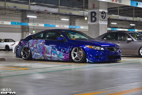 痛車 ホロライブ 湊あくあ 紫咲シオン アコード