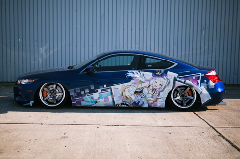 痛車 ホロライブ 湊あくあ 紫咲シオン アコード