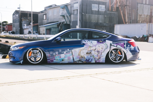 痛車 ホロライブ 湊あくあ 紫咲シオン アコード