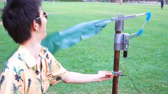 どこでも リゾート気分 南国扇風機 発明 カズヤシバタ