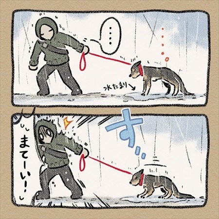 雨雲レーダーを信じて犬の散歩に出たら