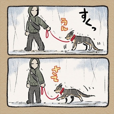 雨雲レーダーを信じて犬の散歩に出たら