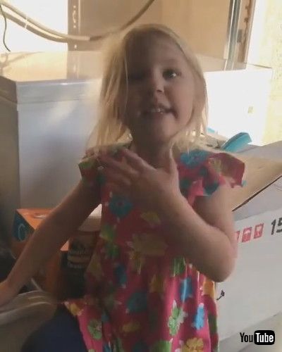 「Little Girl Gets Upset At Father For Trying To Eat Fish - 1213282」