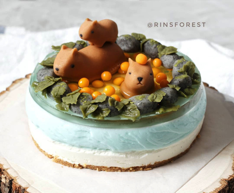 カピバラ温泉チーズケーキ