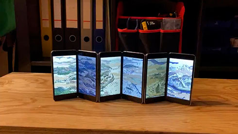 『関ケ原合戦図屏風』をスマホで表現