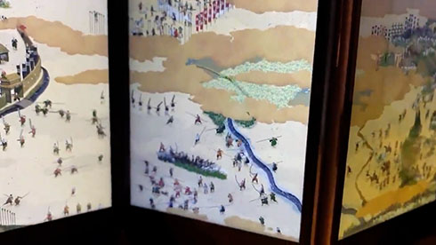 『関ケ原合戦図屏風』中央下