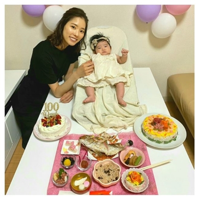 布川敏和 孫 夕結 布川桃花 お食い初め