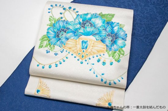 京友禅 名古屋帯（同柄・3色展開）（各33万0000円）