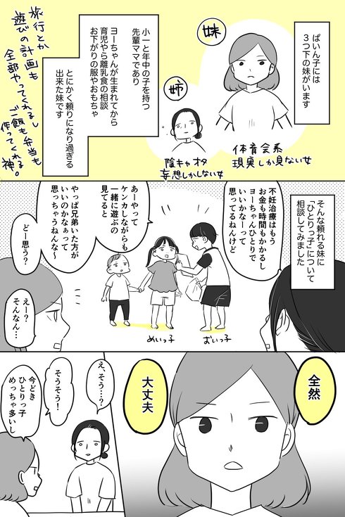 妹に相談したら