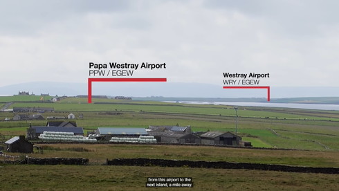 世界最短航空路線