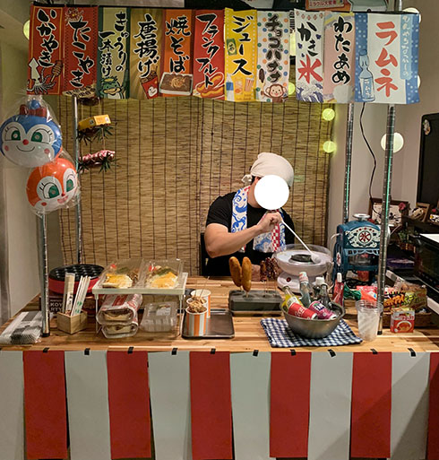 旦那が企画してくれたお祭り