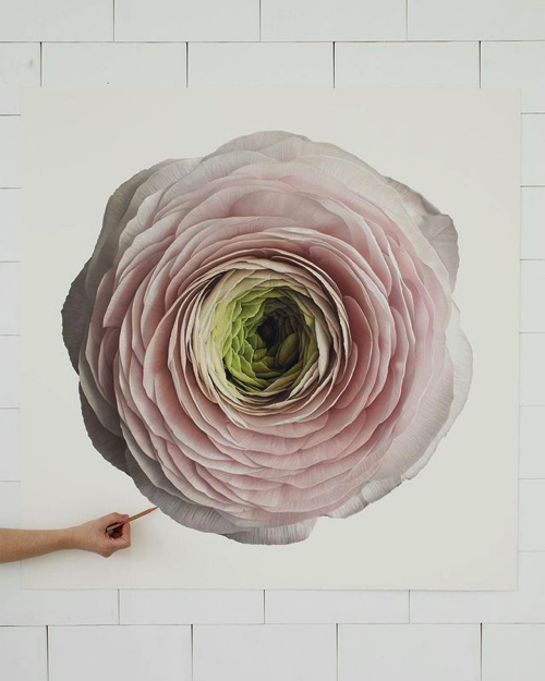 本物のようなリアルな花のアート