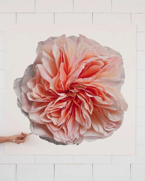 本物のようなリアルな花のアート