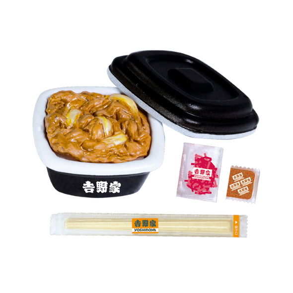 吉野家 ケンエレファント ミニチュア カプセルトイ 牛丼 定食