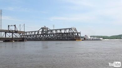 鉄道 海外 YouTube アメリカ 鉄橋 可動橋