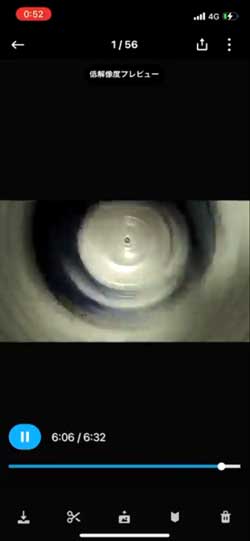 洗濯中 洗濯機の中 アクションカメラ 撮影