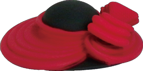 高級婦人帽子ミニチュア