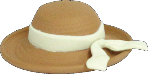 高級婦人帽子ミニチュア