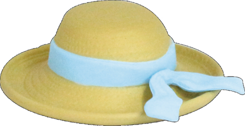 高級婦人帽子ミニチュア