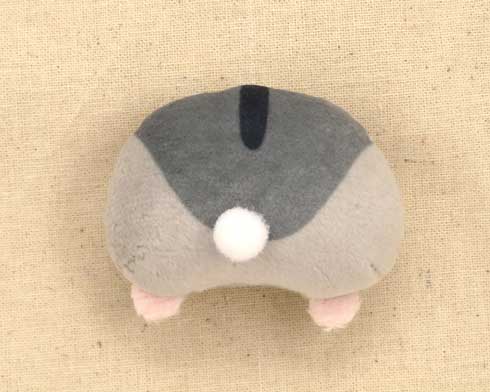 カプセルトイ ハムスターのおケツ ぬいぐるみ バッジ ハムケツ