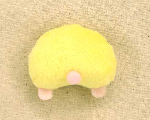 カプセルトイ ハムスターのおケツ ぬいぐるみ バッジ ハムケツ