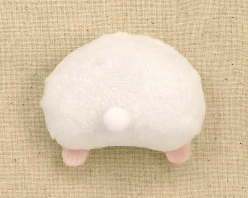 カプセルトイ ハムスターのおケツ ぬいぐるみ バッジ ハムケツ