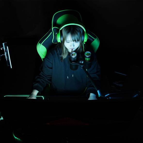 ゲーミングごくごく ビーズ Bauhutte ハンズフリー 水分補給 ハイドロアーム BMA-120HY