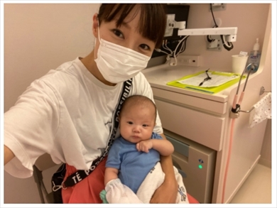 エハラマサヒロ 江原千鶴 妻 杜羽 第5子 とわ 入院 高熱 乳児 ブログ