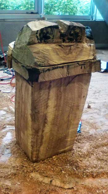 木彫り 自販機 彫刻 山本麻璃絵