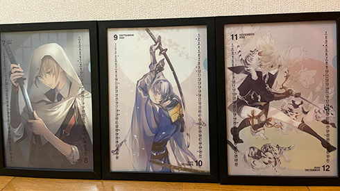 ダイソーの透明カレンダー　2022年下半期