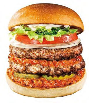 ダブルジビエ鹿肉バーガーポスター