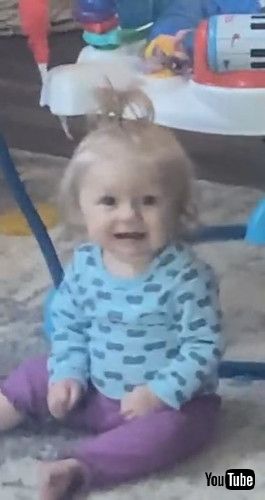 「Baby Sister Confused By Clarinet || ViralHog」