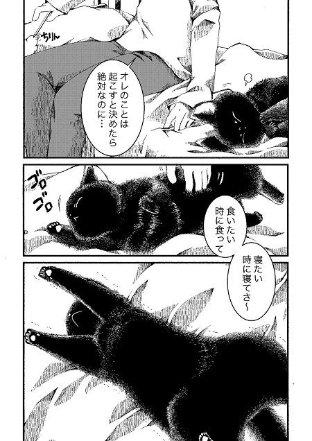 黒猫ラッタと猫のヒト