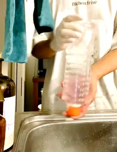 醤油 めんつゆ ボトル 洗う 速く 水を抜く 方法