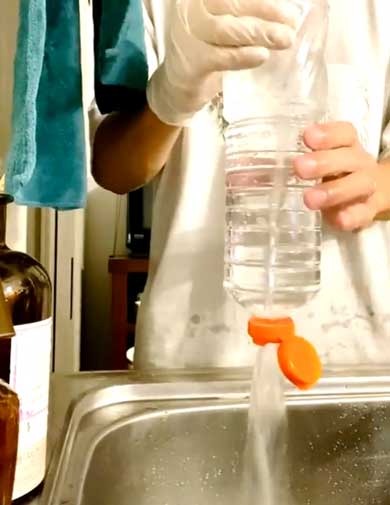 醤油 めんつゆ ボトル 洗う 速く 水を抜く 方法