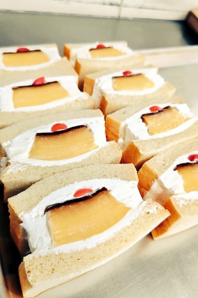 インパクトがすごいプリンサンド