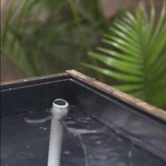 室内 雨の庭 制作