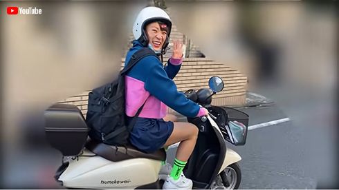 ヒロミ フワちゃん 原付 自転車