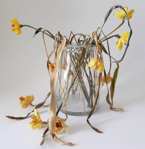 ガラスで出来た花