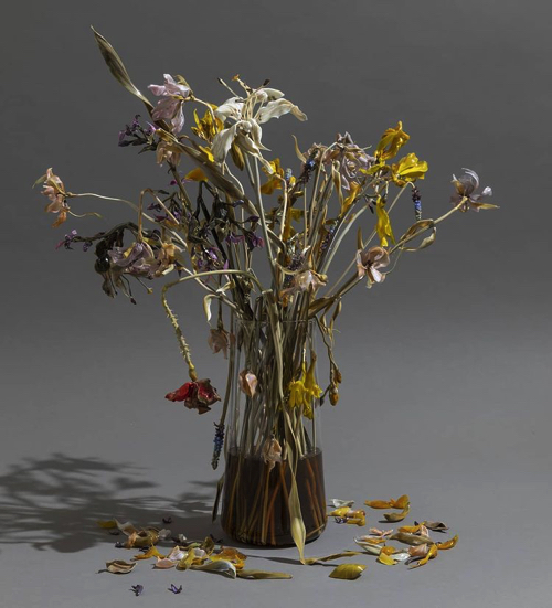 ガラスで出来た花